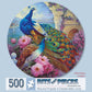 Bits and Pieces - 500 Piece Round Jigsaw Puzzle for Adults - ‘Marvelous Garden’ 500 pc Large Piece Jigsaw by Artist Oleg Gavrilov - 20” in Diameter