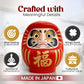 Japanese Daruma Doll Handmade in Japan - Authentic Red 4.7 inch Traditional Takasaki Good Luck Goal Setting Doll for Success, Motivation & Zen Decor