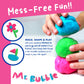 Mr. Bubble Soapy Bath Dough, Three Assorted Colors and Scents, Pack of 6