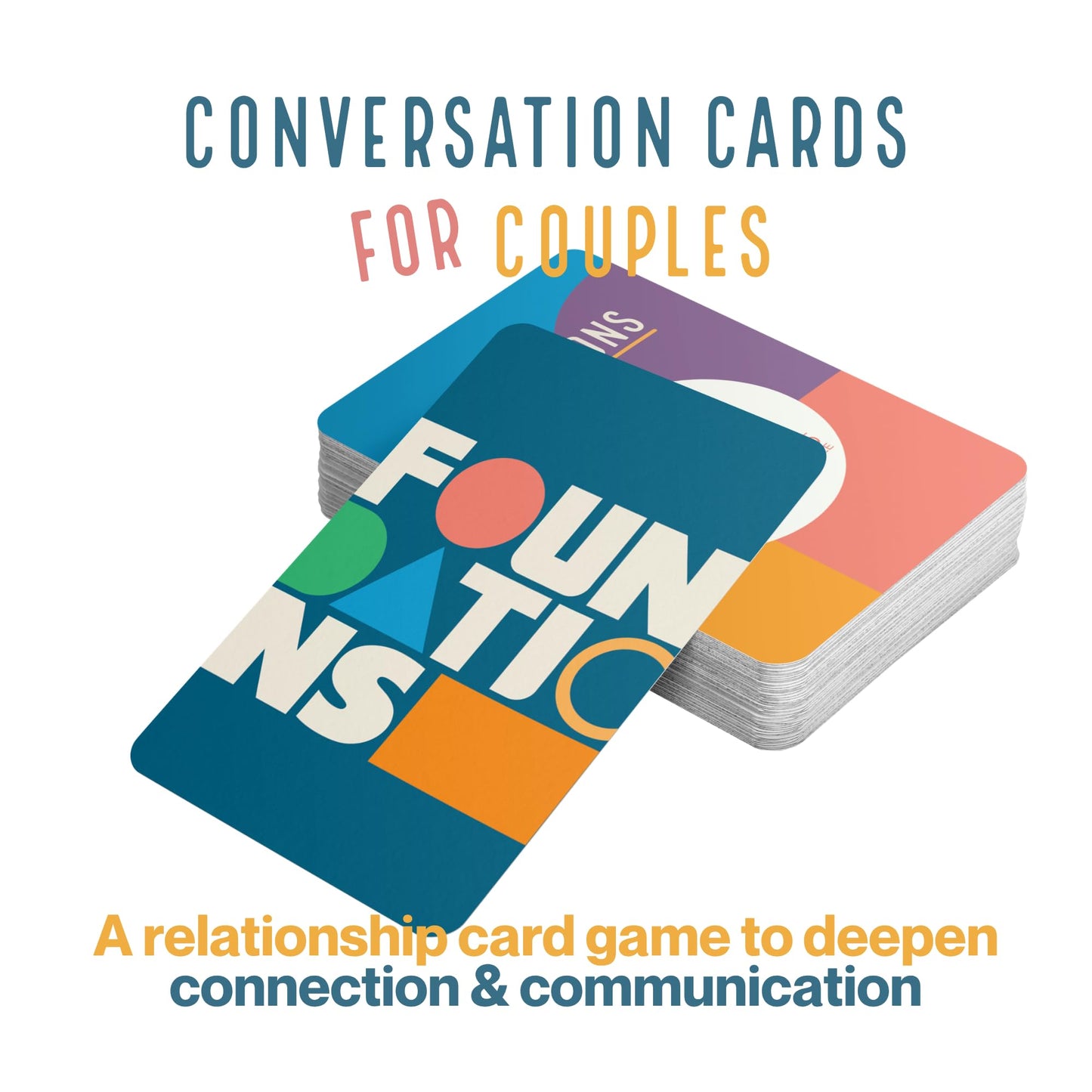 DEAR YOUNG MARRIED COUPLE Foundations - Conversation Cards for Couples - Relationship Card Game to Deepen Connection & Communication, Date Night Game