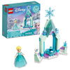 LEGO Disney Elsa's Castle Courtyard 43199 Building Set, Disney Frozen Ice Castle with Princess Elsa Mini Doll Figure, Disney Princess Toy Set for Kids