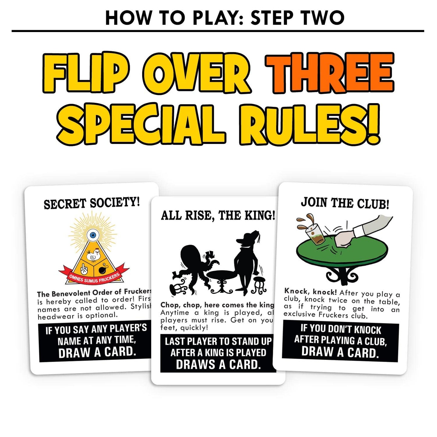 Oh Fruck! A Raucous Card Game that Combines Strategy with Special Rules that Change Every Time You Play.
