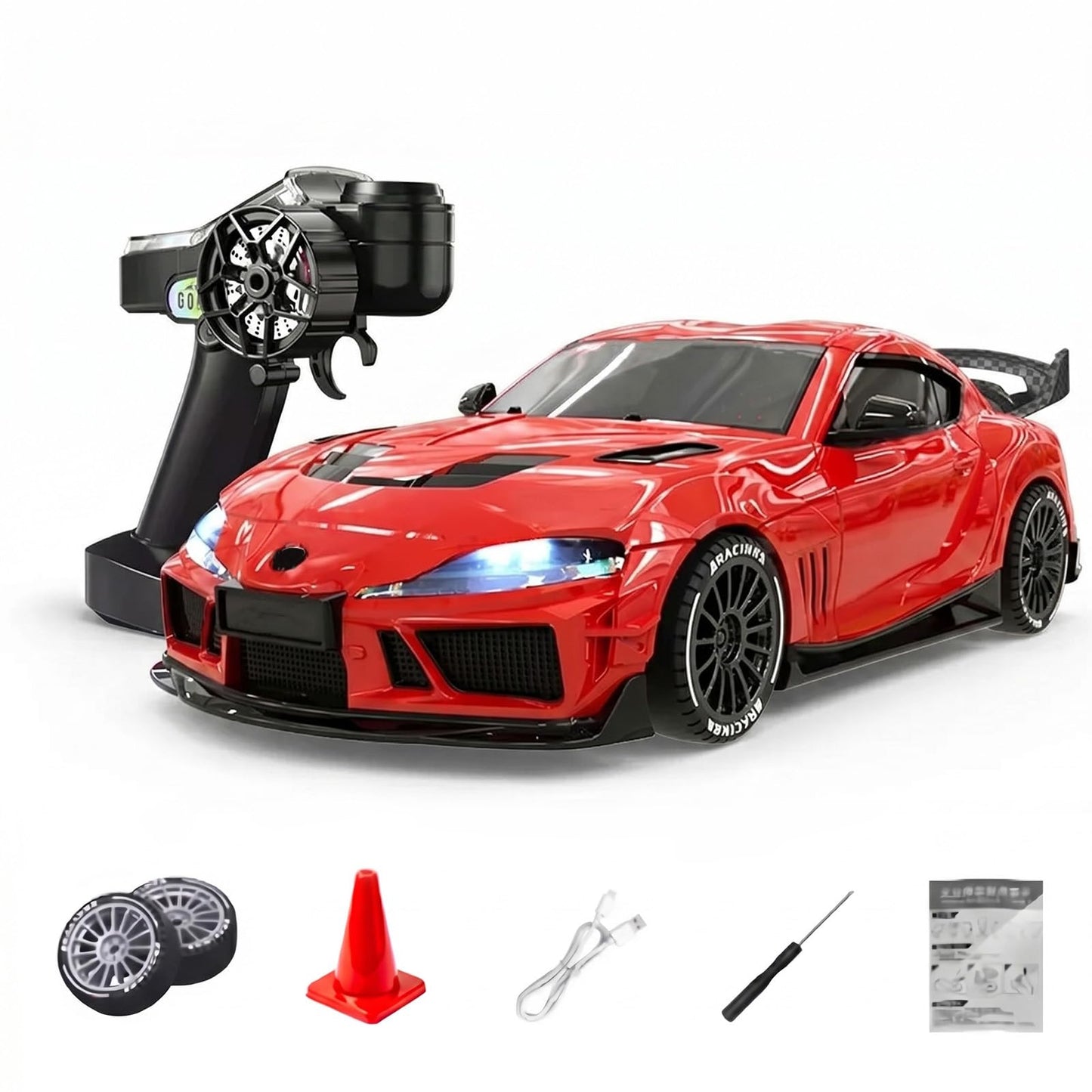 HomelivantaCo SP4301 Waking Lion 1:43 RC Drift Car 2.4 Full Proportional Remote Control Racing Car with Gyroscope LED Light System High Speed Drift