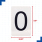 Learning Advantage Number Cards 0-9, Set of 50, Black