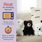 warmies Microwavable & Weighted Stuffed Animals, Black Bear - Microwavable Heat Therapy - Weighted Plushie Comfort - Stuffed Animal Heating Pad -