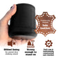 Alex Cramer Golden Gate Dice Cup Set - 5 White Dice, Drawstring Pouch & Book of Dice Games (Liars Dice Game) Included - Leather Dice Cup - Noiseless