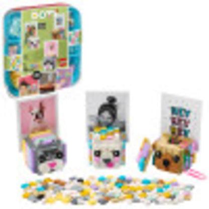 LEGO DOTS Animal Picture Holders 41904 DIY Craft; A Fun Project for Kids who Like Making Creative Room Decor, That Also Makes a Cool Holiday or
