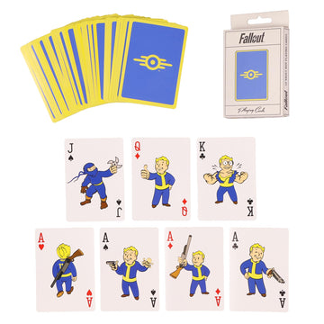 JUST FUNKY Fallout Vault Boy Playing Cards Vault-Tec Corporation Design 52 Count Deck