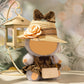 CiuZikGok Doll Clothing Set (No Doll), Cute Cropped Straw Hat, Crossbody Bag, Dress, Suitable for 15-17cm Dolls, Outfit Accessory Set for Unique