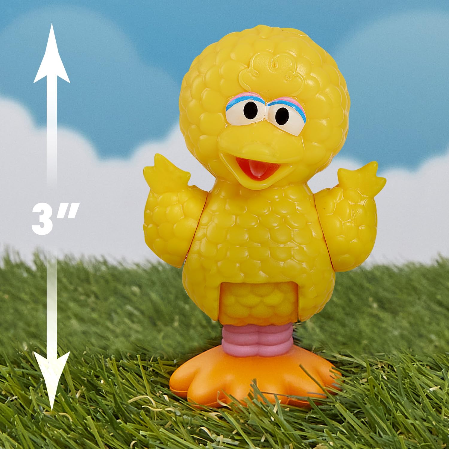 Sesame Street Neighborhood Friends, 7-piece Poseable Figurines, Kids Toys for Ages 2 Up by Just Play