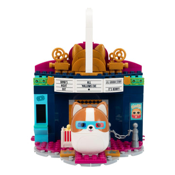 BLDR Squishmallows Reginald at the Movies Building Set - Reginald the Corgi Buildable Figure - Squishmallows Fans 8+, 0093