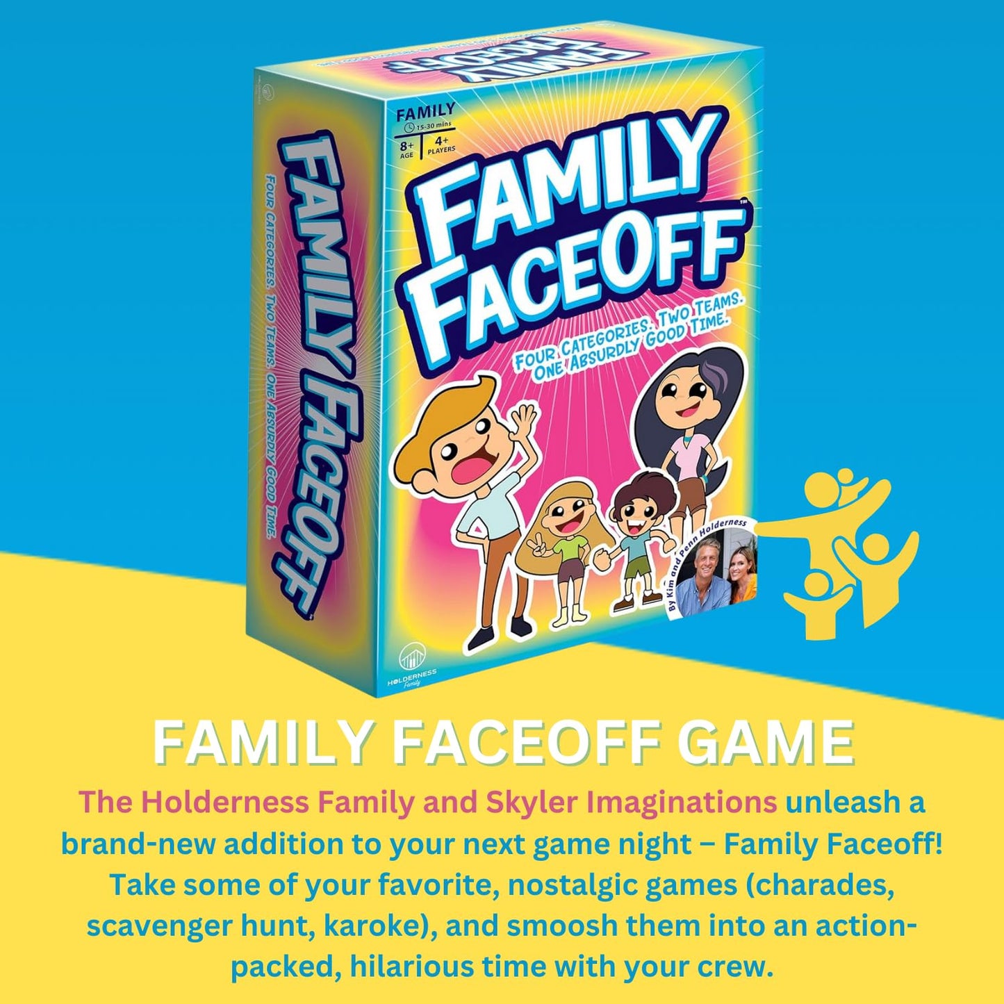 Skyler Imagination - Faceoff Fun Active Game Meant to Get You Moving with The Holderness Family - Best for Rainy Day Play