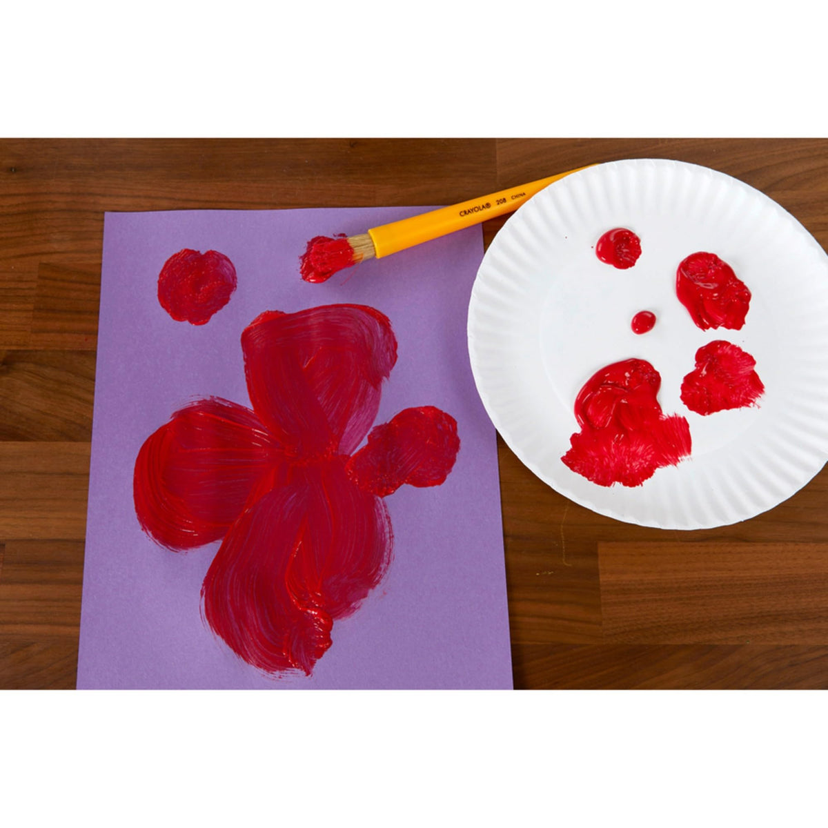 Crayola Premier Tempera Paint For Kids - Red (16oz), Kids Classroom Supplies, Great For Arts & Crafts, Non Toxic, Easy Squeeze Bottle
