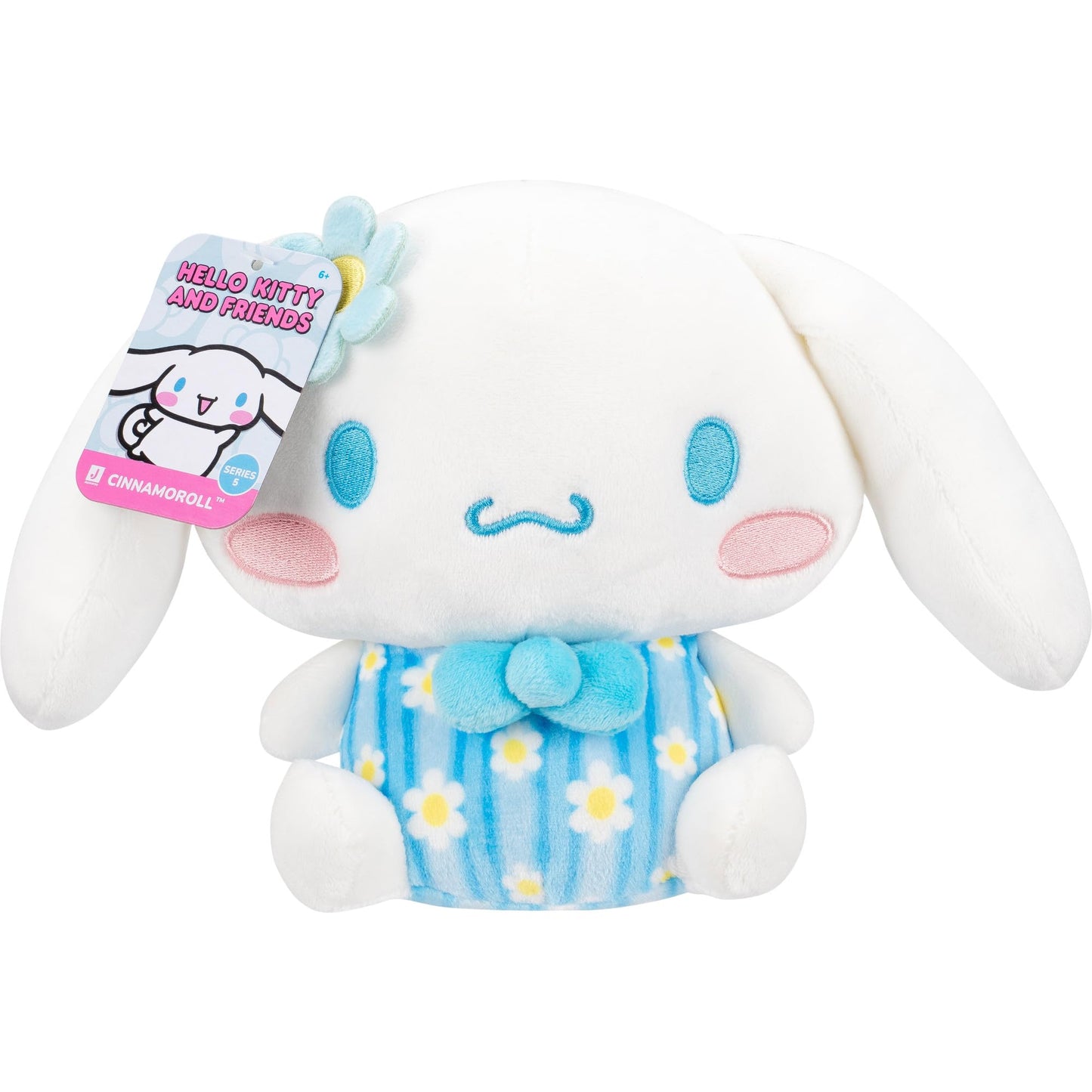 Jazwares Hello Kitty® and Friends - 8-Inch Cinnamoroll™ Pastel Florals Plush - Officially Licensed Sanrio® Product from Ages 6+