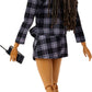 Barbie Signature Doll, Clueless Dionne Collectible with Black-and-White Plaid Suit, Top Hat, & Cell Phone Accessory