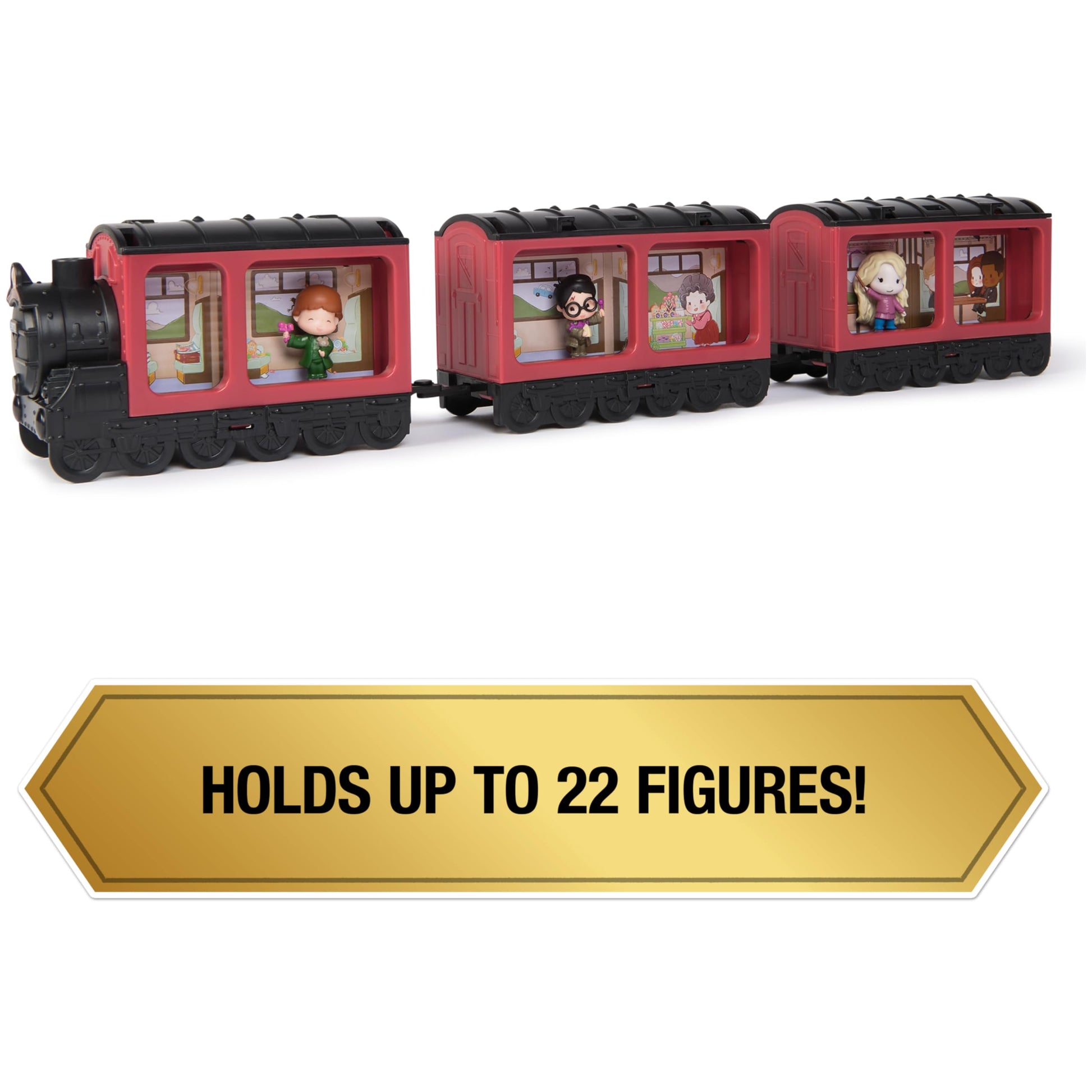 Wizarding World Harry Potter, Micro Magical Moments Hogwarts Express Collectibles Display & Carrying Case with 3 Figures, Kids Toys for Ages 6 and up