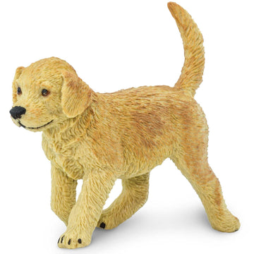 Safari Ltd. Golden Retriever Puppy Figurine - Hand-Painted, Lifelike 2.75" Model Figure - Fun and Educational Toy for Boys, Girls & Kids Ages 1+
