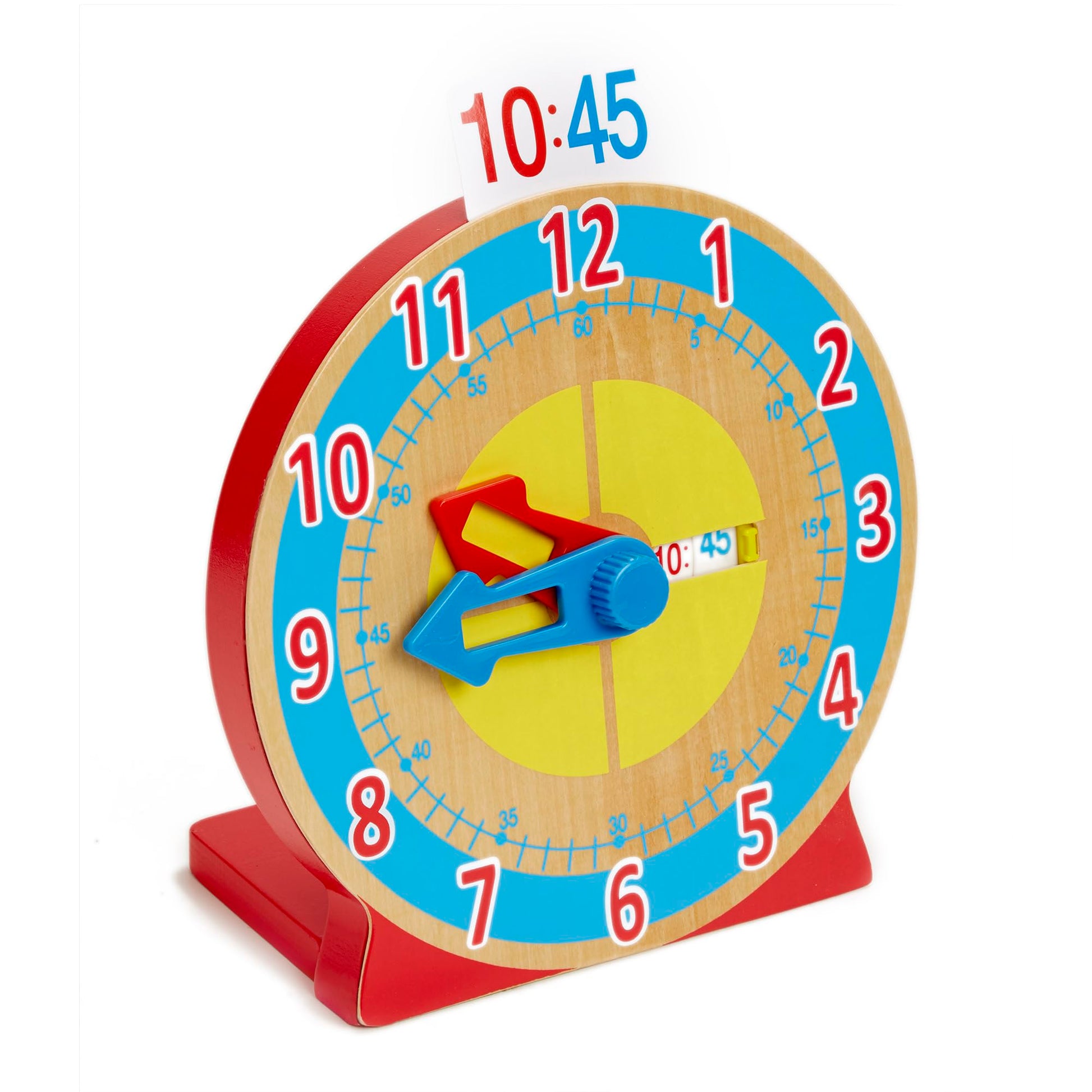 Melissa & Doug Turn and Tell Clock Developmental Toy Motor Skills 3+ Gift for Boy or Girl