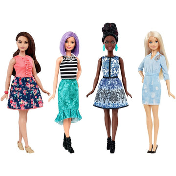 Mattel Barbie Fashionistas Dolls 4-Pack