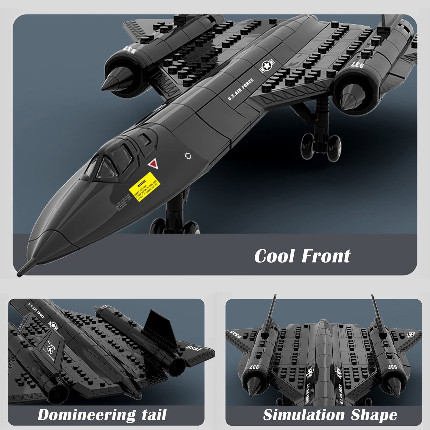 Gonli SR-71 Military Reconnaissance Plane Building Toys 183Pcs Jets Model
