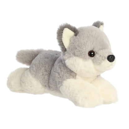 Aurora® Adorable Mini Flopsie™ Wolf Pup Stuffed Animal - Mini Companions Ready for Playful Adventures - for Kids All Ages, Toddlers, Adults,