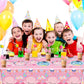 81Pcs Pink Dog Birthday Party Tableware Set Cute Dog Party Decoration Pink Cartoon Birthday Party Supplies
