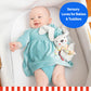 Follies Ollie The Lovey Bunny, Holiday Baby Gift, Super Soft Sensory Toy for Babies & Toddlers, Washable Blanket Lovey, Cuddly Keepsake for Newborns