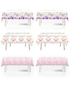 DAWZMR 6PCS Butterfly Tablecloth, Butterfly Birthday Party Decorations, Disposable Plastic Table Covers Supplies, 70.8 X 42.5 Inche