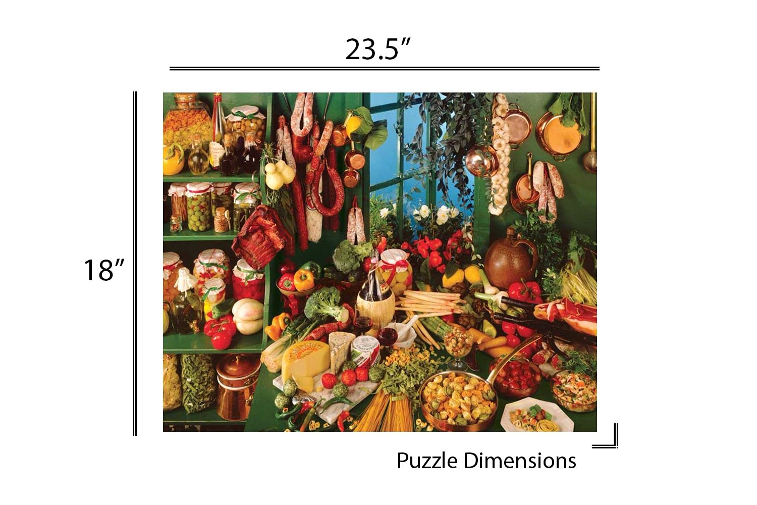 Springbok's 500 Piece Jigsaw Puzzle Italian Kitchen - Made in USA