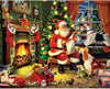 White Mountain 1000 Piece Jigsaw Puzzle Winter Christmas, Checking It Twice