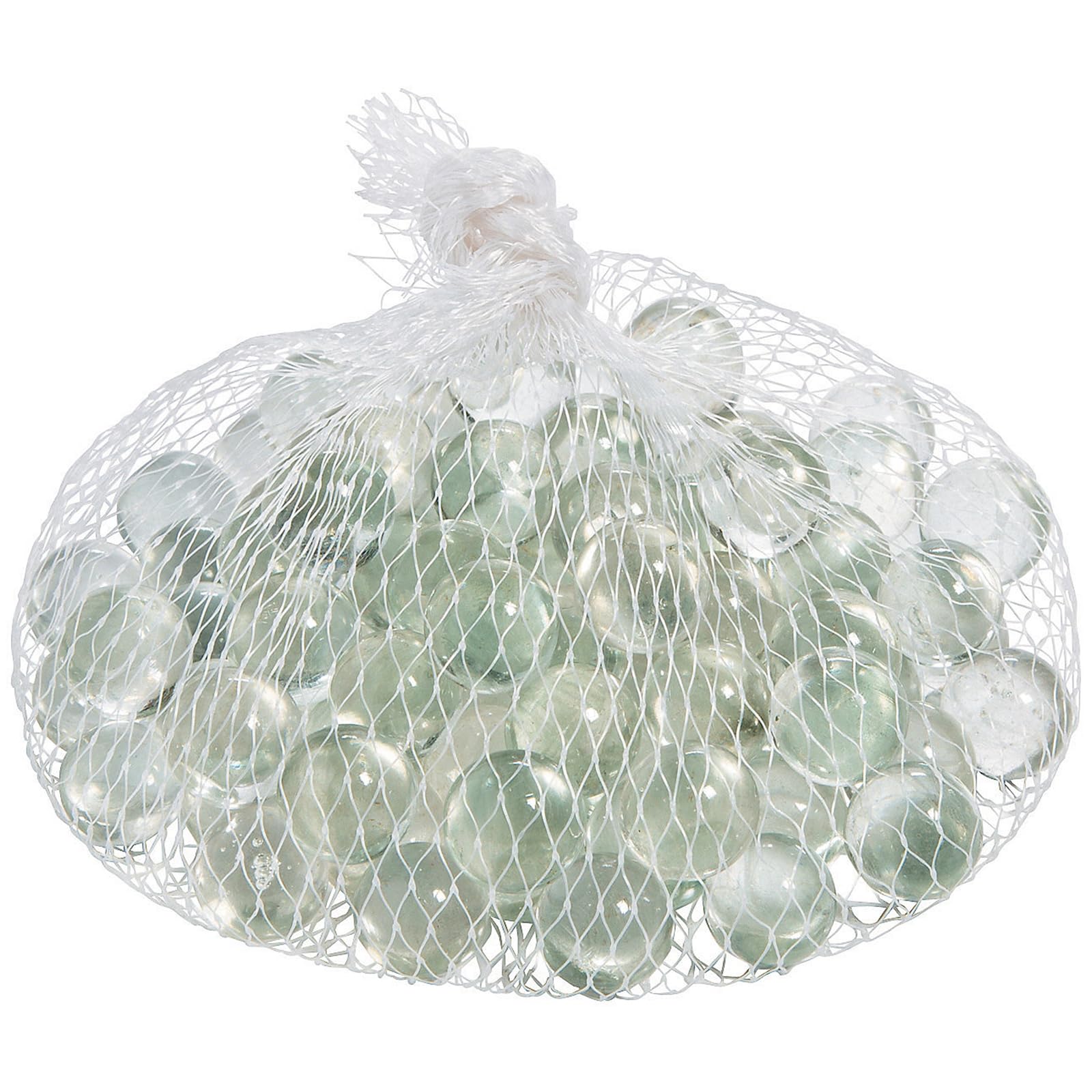 Fun Express Clear Glass Marbles - Bulk 1lb, 87 Marbles - Wedding and Home Decor Accessories