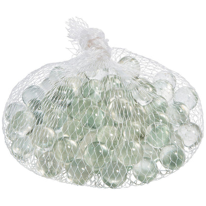 Fun Express Clear Glass Marbles - Bulk 1lb, 87 Marbles - Wedding and Home Decor Accessories