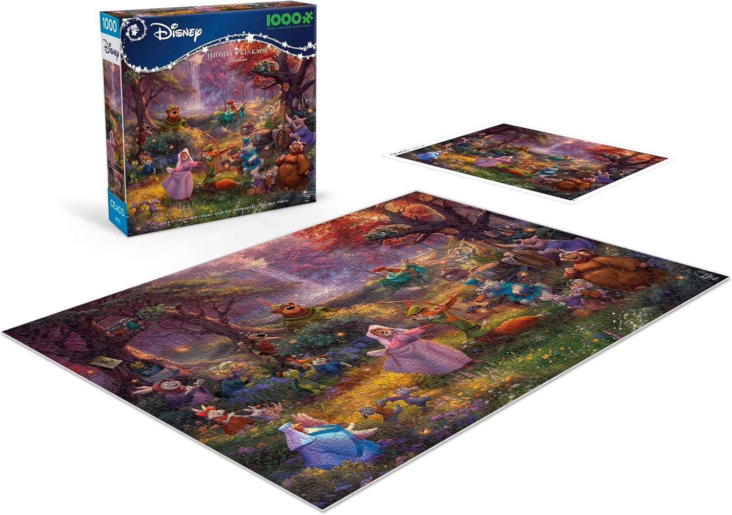 Ceaco - Thomas Kinkade Disney - Robin Hood - 1000 Piece Puzzle for Adults