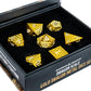 Fanroll Dungeons & Dragons D&D Dragon Scale Metal Dice Set: Gold