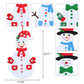 Max Fun Diy Felt Christmas Snowman Games Set with 58Pcs Crafts kit Wall Hanging Xmas Gifts for Christmas Winter Holiday Party Decorations (Snowman)