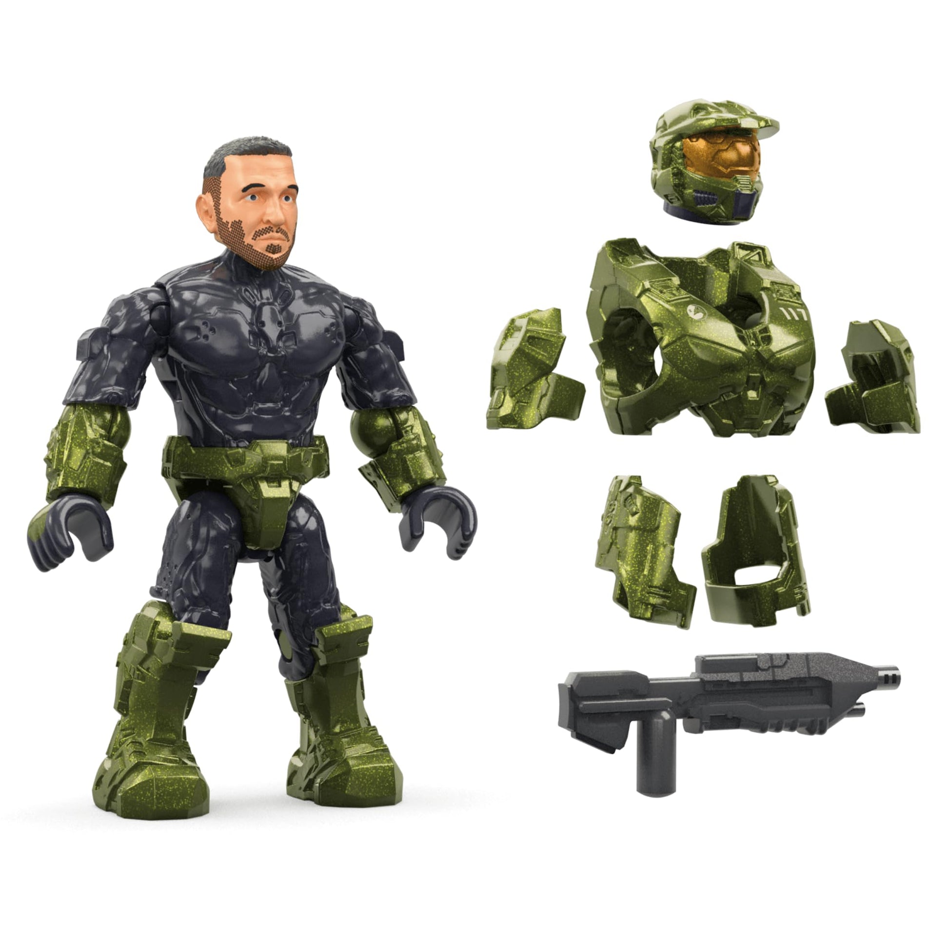 MEGA Halo the Series Vehicle Building Toys Set, FLEETCOM Warthog ATV with 469 Pieces, 5 Micro Action Figures, Poseable Articulation, Kids and Fans