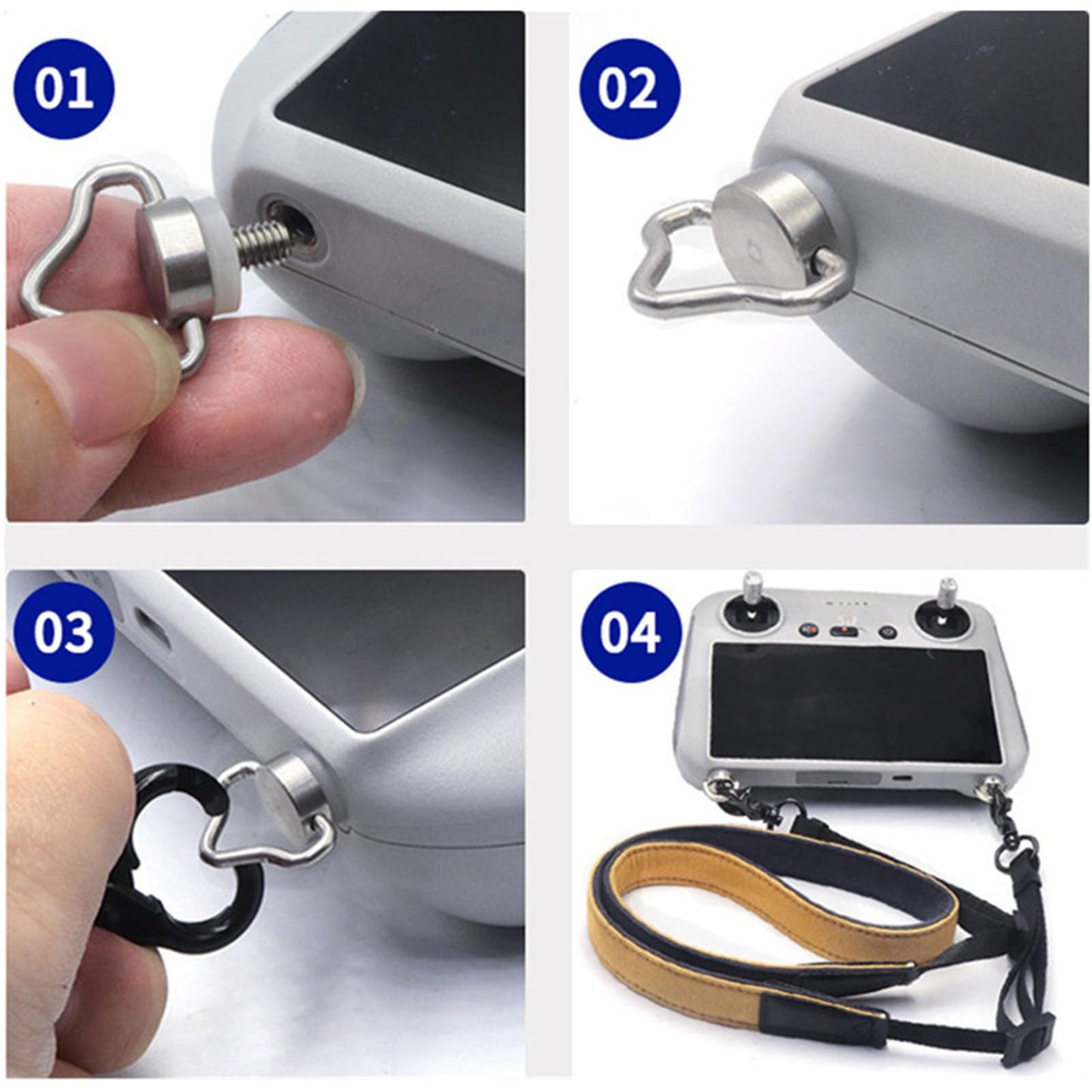 6pcs M4 Screws for DJI RC/RC 2 / RC Pro/Smart Remote Controller Lanyard