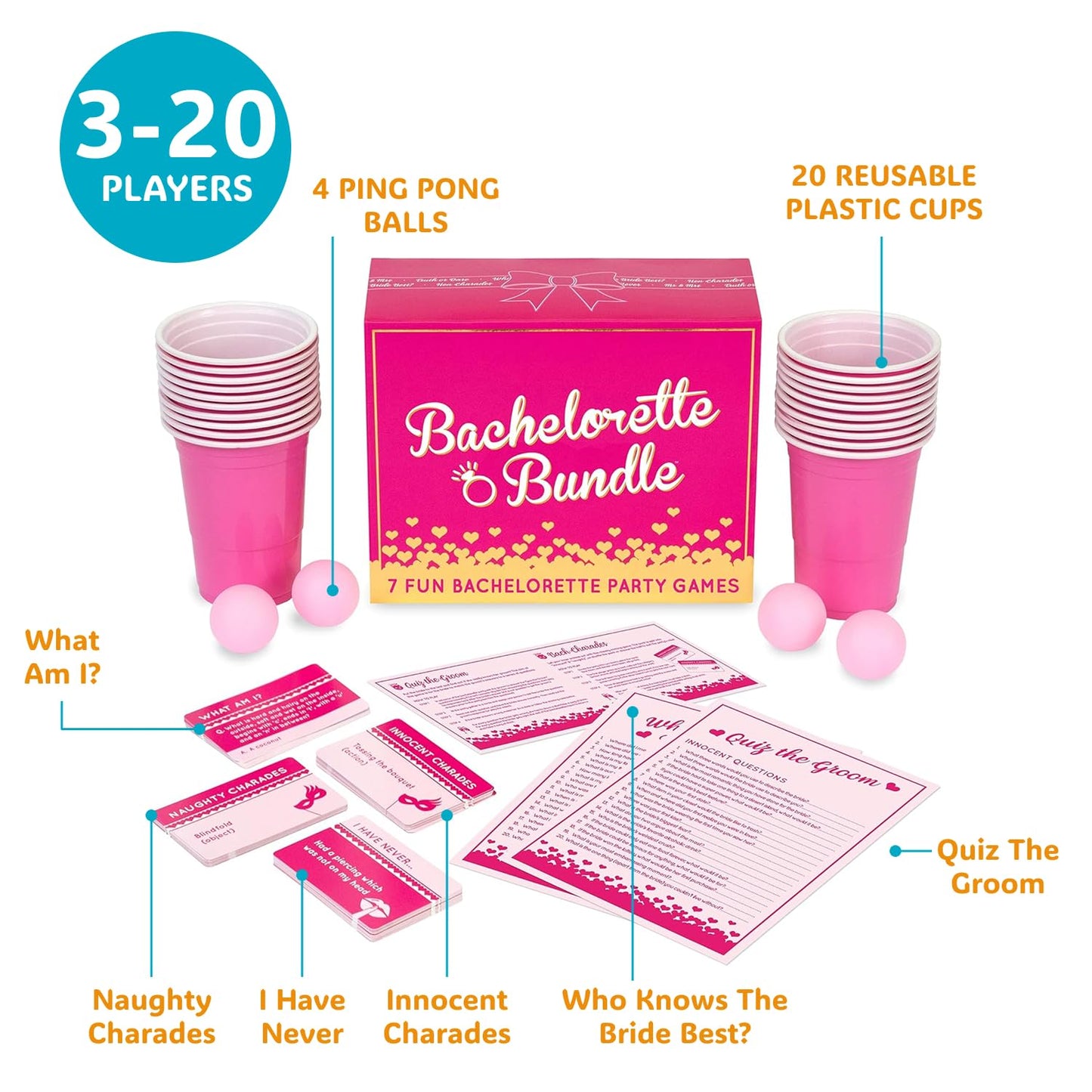 Gutter Games Bundle for Bachelorette Parties, Fun & Engaging Party Games for Bridesmaids & Friends