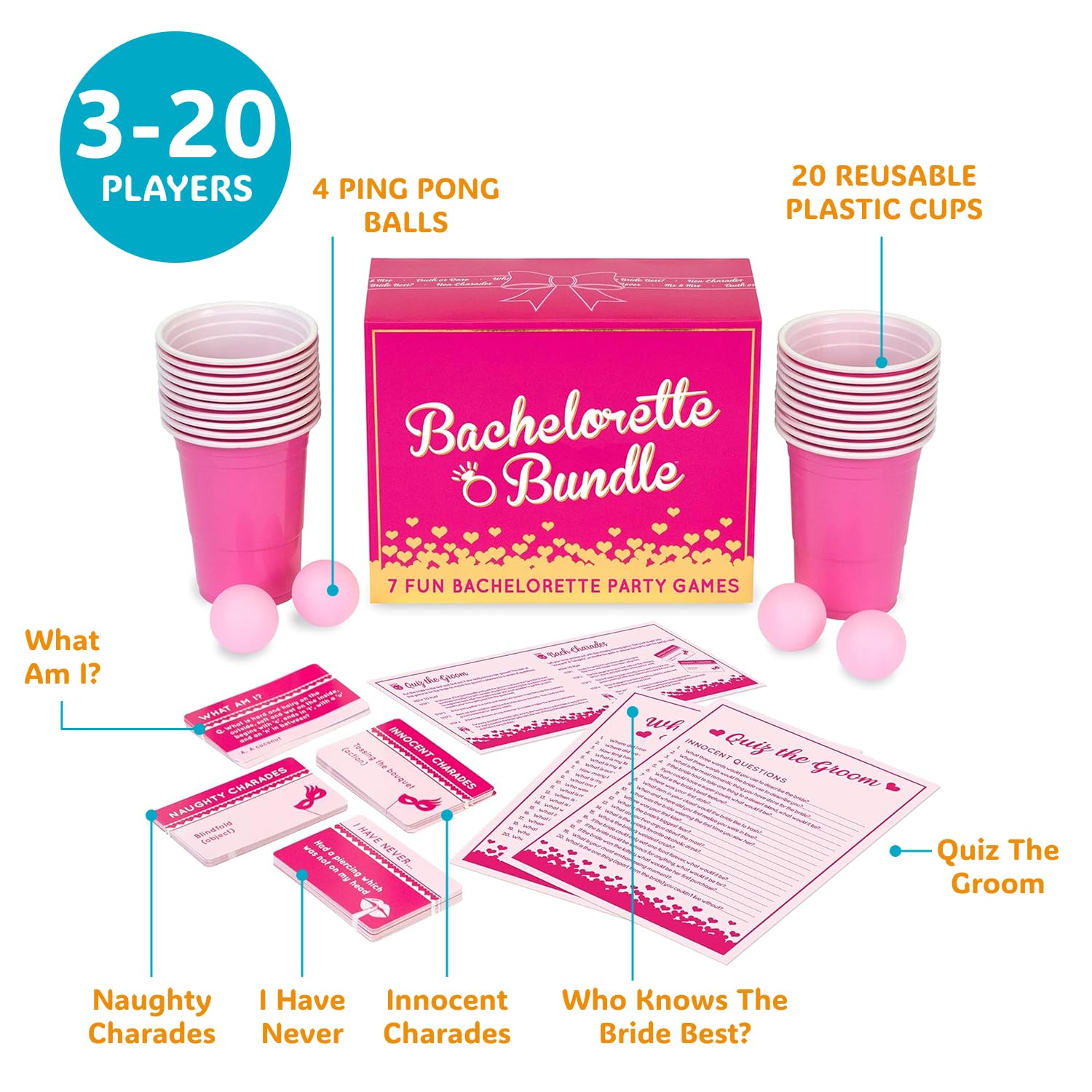 Gutter Games Bundle for Bachelorette Parties, Fun & Engaging Party Games for Bridesmaids & Friends