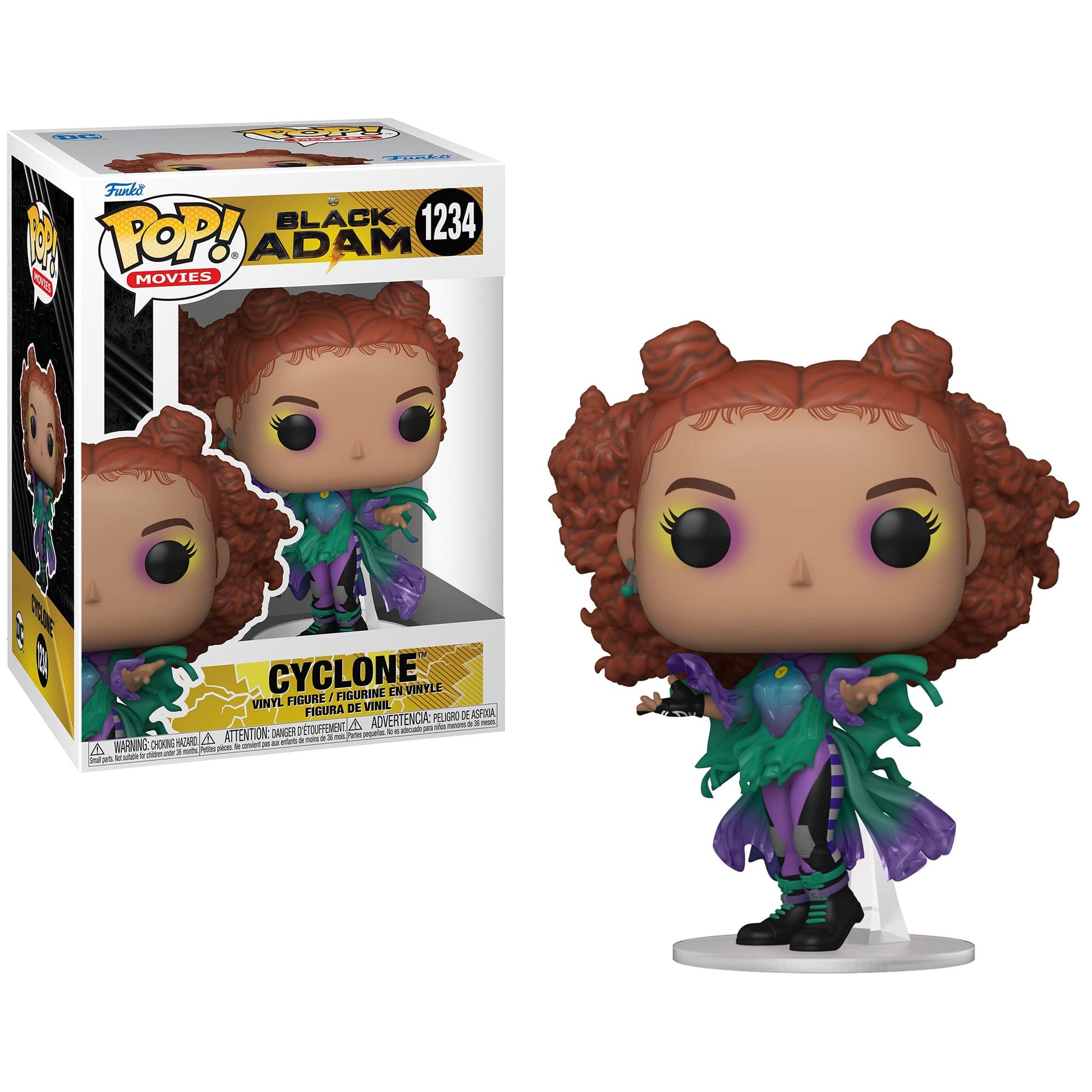 Funko Flat River Group Pop! DC Movies: Black Adam Collectors Set - 4 Figure Includes: Atom Smasher, Cyclone, Hawkman w/Helmet & Wings Lightning