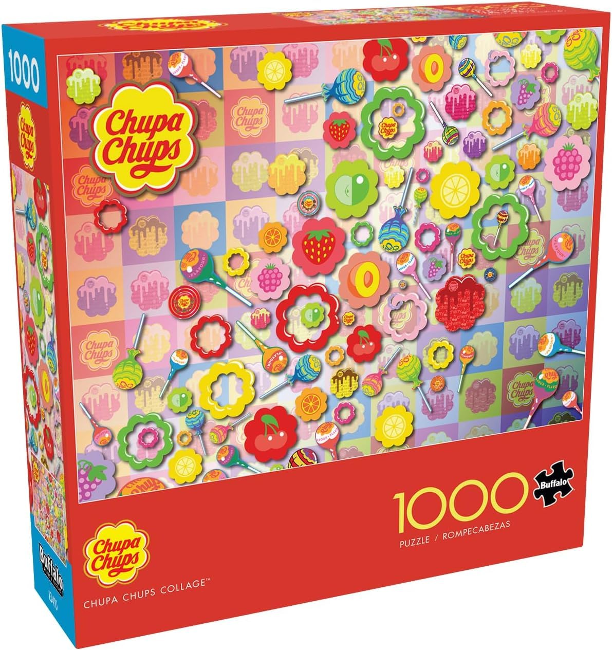 CEACO - Chupa Chups - Chupa Chups Collage - 1000 Piece Jigsaw Puzzle for Adults - Challenging Puzzle Perfect for Game Nights - Finished Puzzle Size is