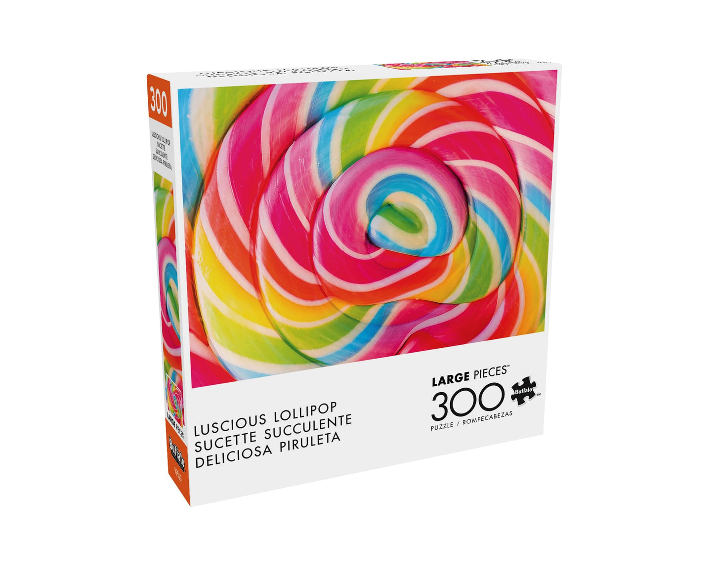 Buffalo Games - Luscious Lollipop - Large Piece Jigsaw Puzzle for Adults - Challenging Puzzle Perfect for Game Nights - Finished Size is 21.25 x 15.00