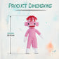 Made By Aliens Adorable Sock Monkey 8 inch, The Original Traditional Hand Knitted Stuffed Animal Toy Gift-for Kids, Babies, Teens, Girls and Boys Baby