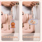 NEETUE 6 Pcs Clear Figure Display Bag with Keychain, Zipper Clear Display Case, Ball Portable Mini Doll Pouch, Figures Display Case For Figures