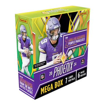 2024-25 Panini Phoenix NFL Football Mega Box - Retail Exclusive, 42 Cards, Color Blast Parallels, Rookie Cards, Official Trading Cards