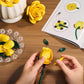 iATOM Yellow Rose Bouquet Building Set, 12Pcs Flowers Botanical Collection Kit for Adults, for Her/Girlfriend/Mom/Wife/Couple, Modern Home Office