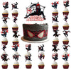 Ddajksq 25Pcs Miles Morales Party Cake Decorations, Spider Birthday Cake Cupcake Toppers for Spidey Party Supplies