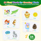 Humerry Spelling Games for Kids Ages 3-6, CVC Word Matching Letter Game, Phonics Learning Toy with 54 Flash Cards for Preschool Boys Girls