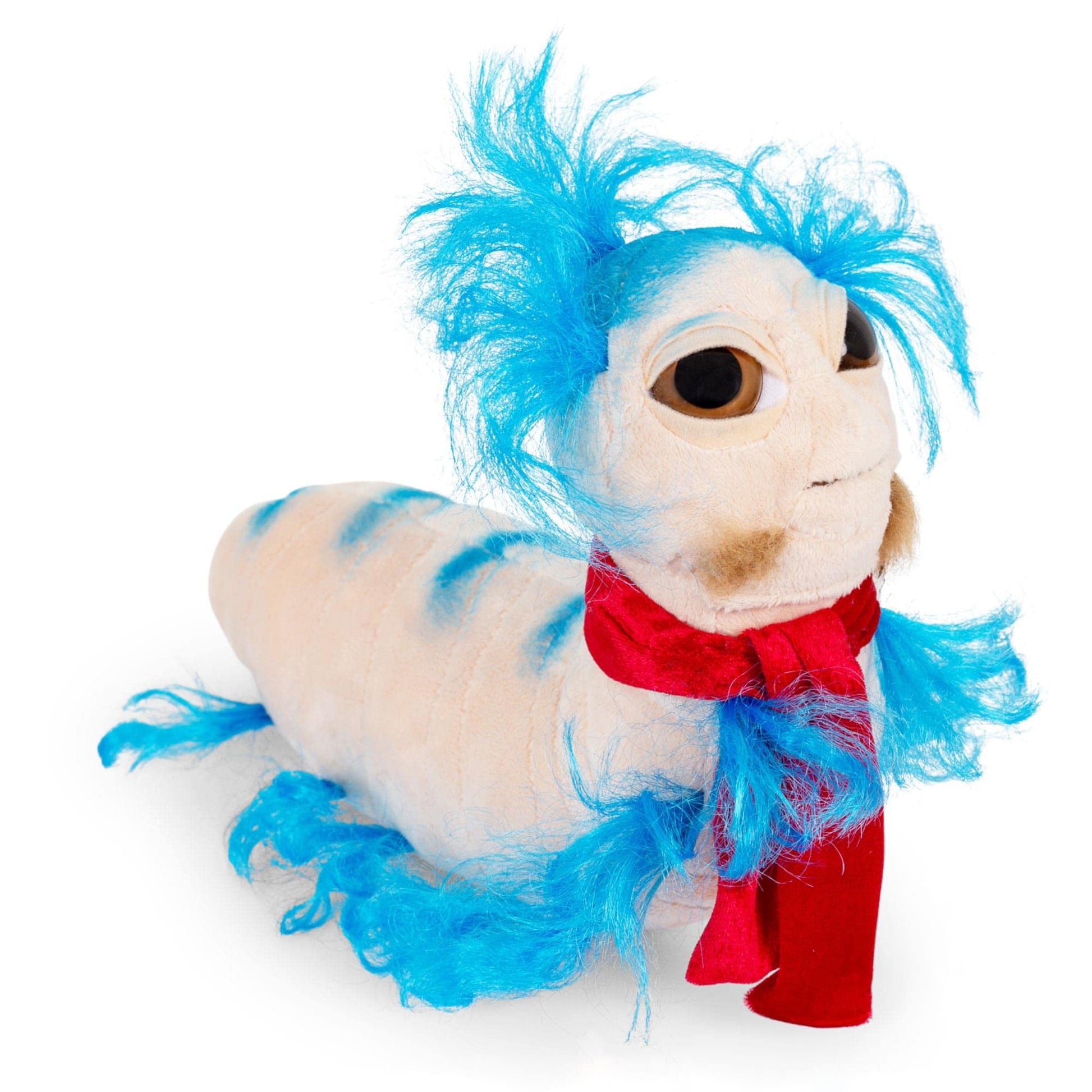 Toy Vault the Worm from Labyrinth Plush (14-Inch), Cute Plushie Stuffed Animal, Licensed Jim Henson Productions