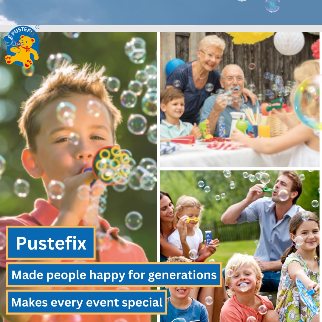 PUSTEFIX 16.9 oz Refill Bottle of Pustefix Liquid Bubble Blowing Soap Solution, Model: 505415